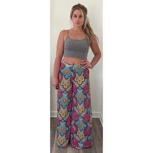 ARK & CO Paisley Wide Legged Pants